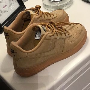 Wheat Nike Air Force 1 lows